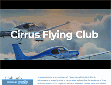 Tablet Screenshot of flyingclub.cirrusaircraft.com