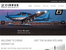 Tablet Screenshot of cirrusaircraft.co.uk